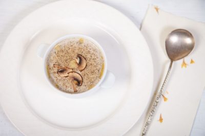 Крем суп из белых грибов и шампиньонов